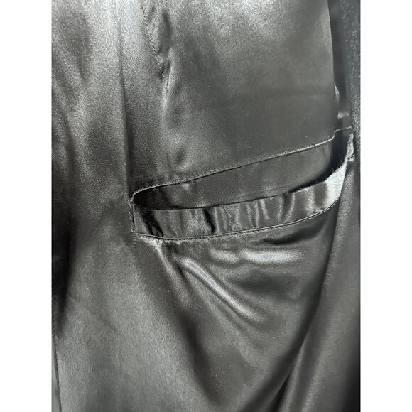 Marshall Fields Charcoal Gray English Wool Vintage Button Up Lined Overcoat 42L - Picture 7 of 12